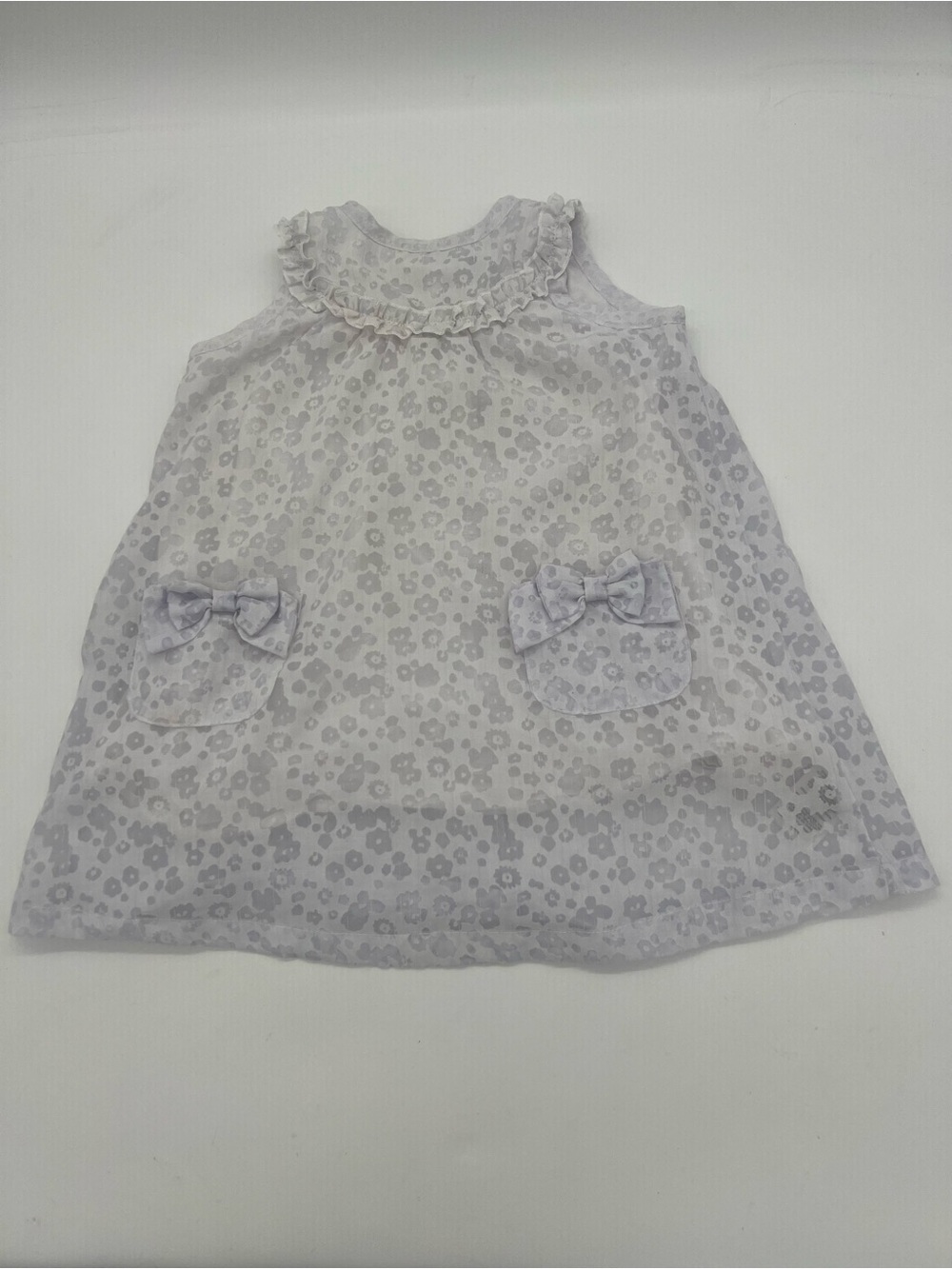 Quilted Baby Girl Lavender Dress 24 Months Pockets Bows Floral